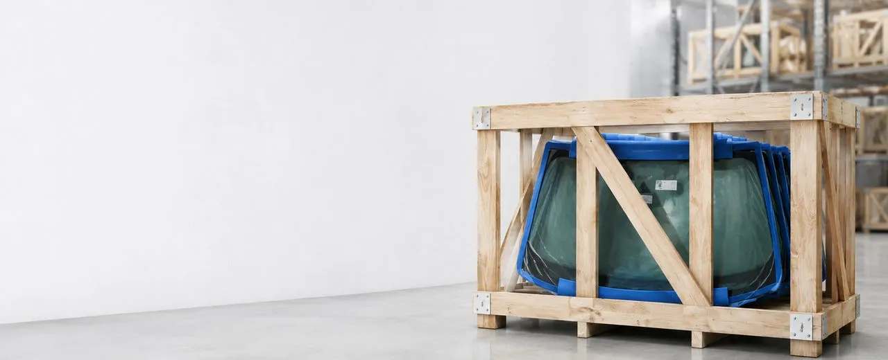 Heavy-duty packaging for safe glass transport